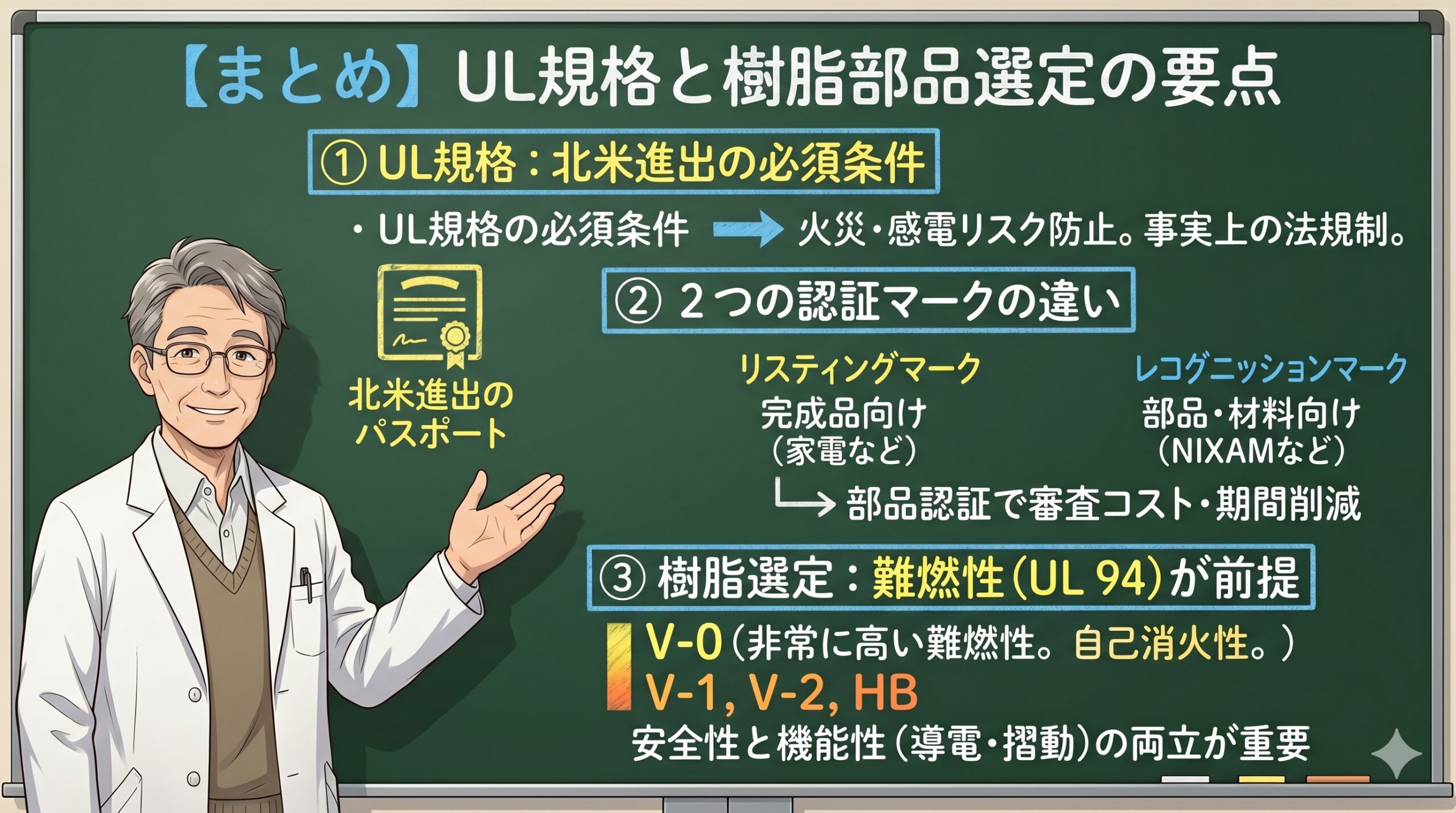 UL規格とは？基礎知識から樹脂の難燃性グレード（UL 94）の選定まで徹底解説
