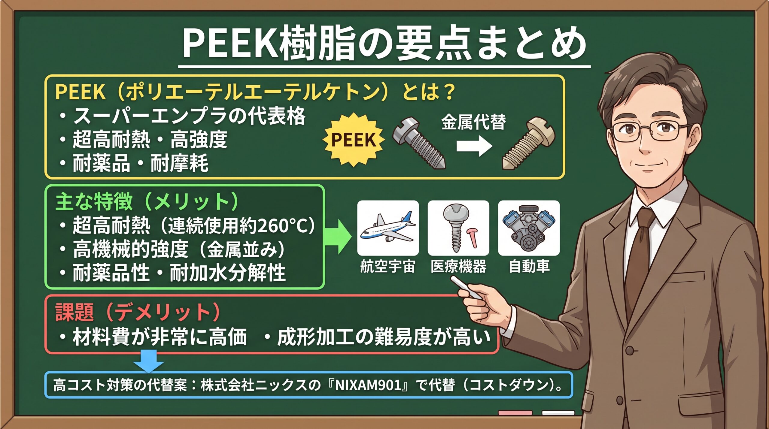 PEEKとは？特徴やメリット・デメリット、コストを抑える代替案まで解説
