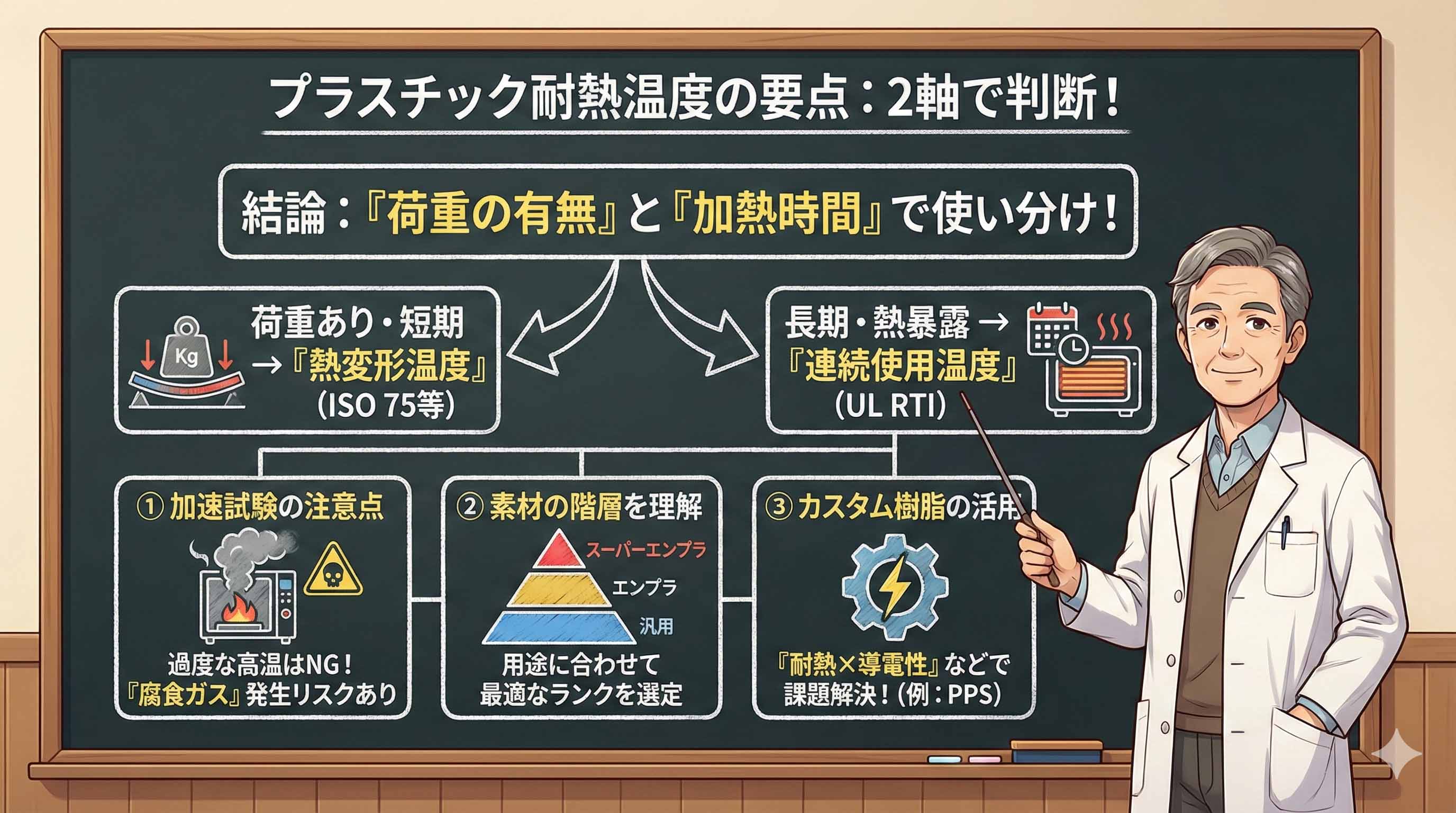 プラスチックの耐熱温度一覧と正しい選び方｜熱変形や腐食ガスの失敗を防ぐ選定のコツ