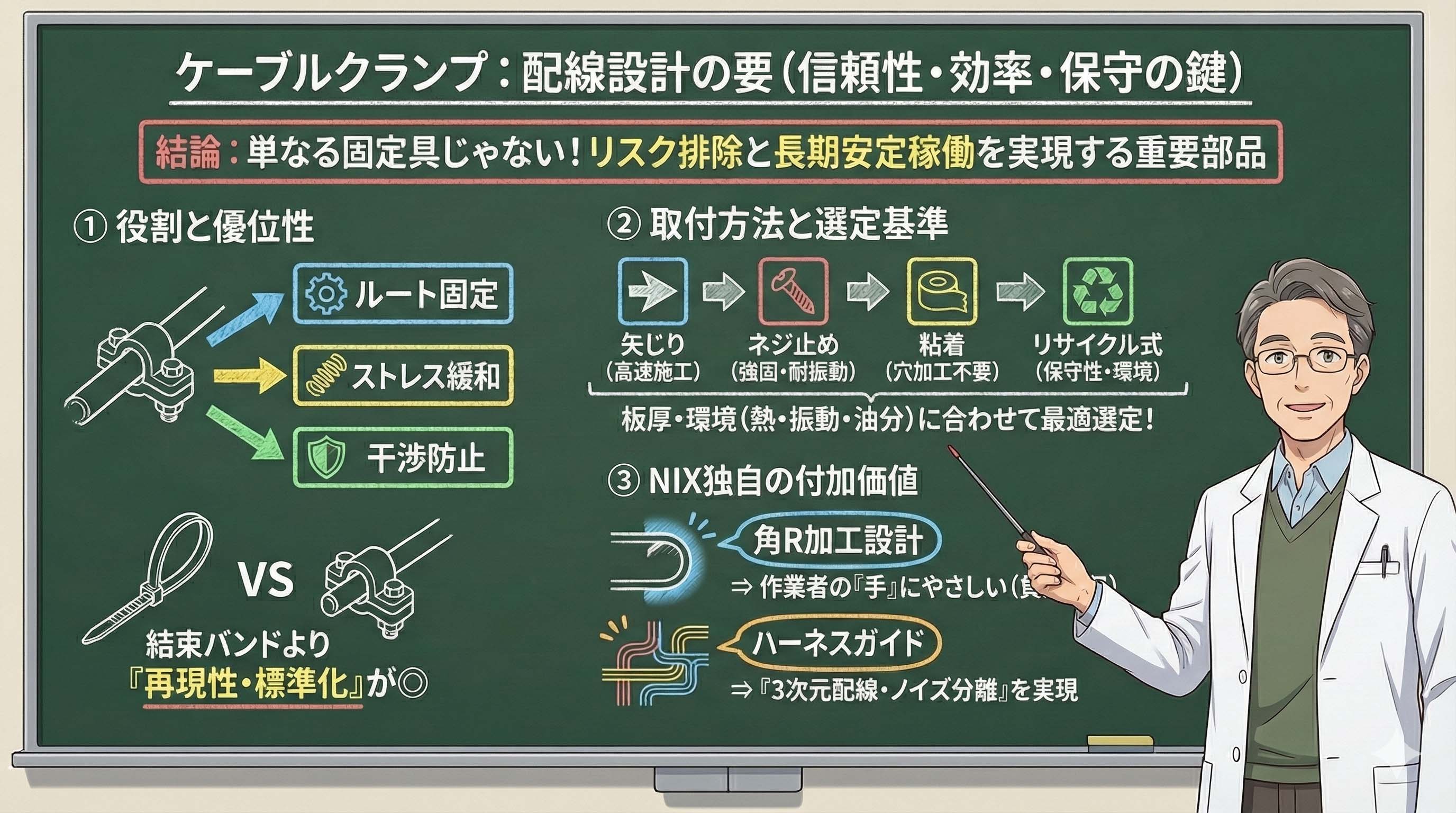 ケーブルクランプとは？種類・選び方の基本と配線設計を最適化するコツ