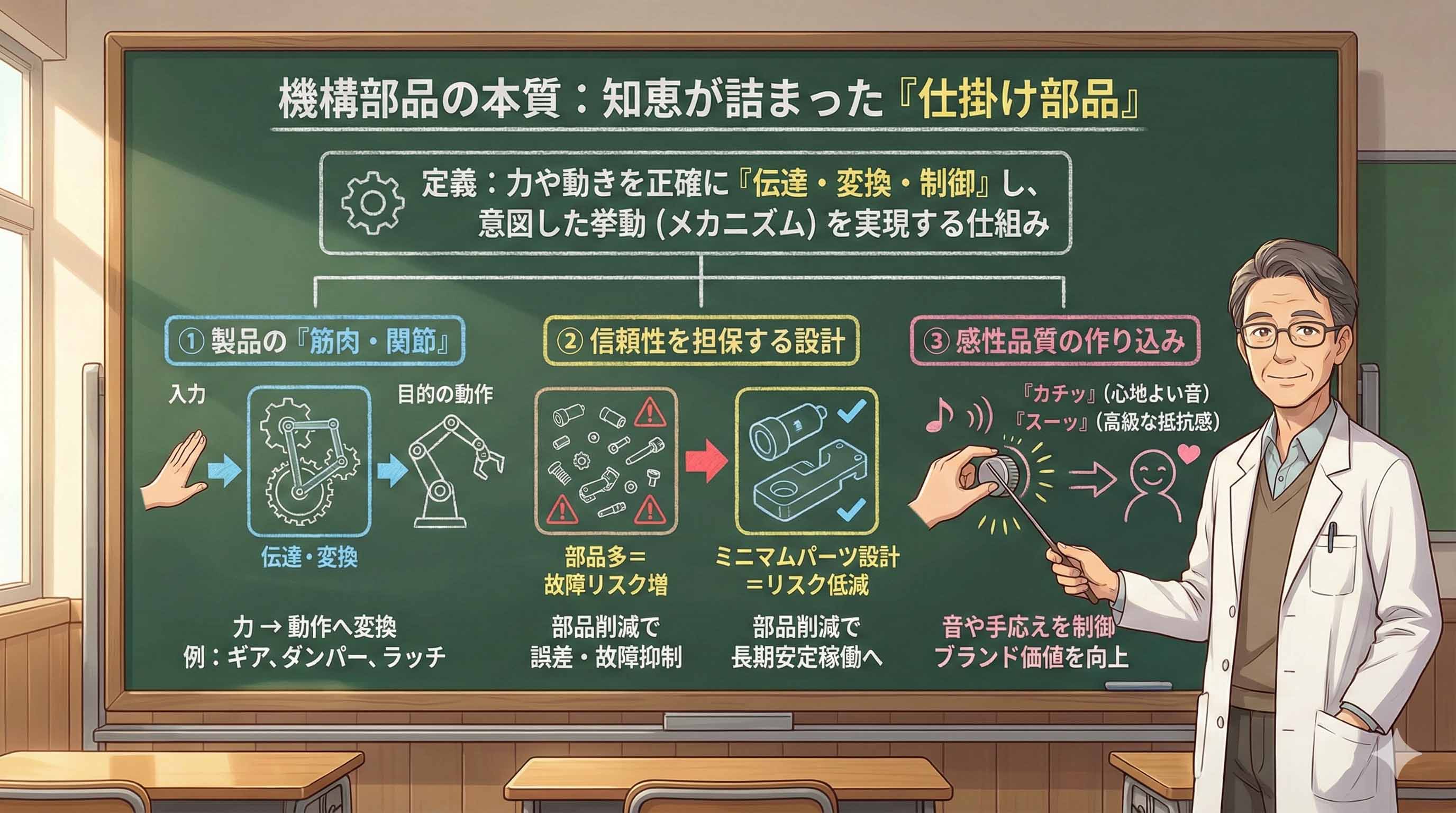 機構部品とは？定義・種類・役割から製品価値を高める設計ノウハウまで徹底解説